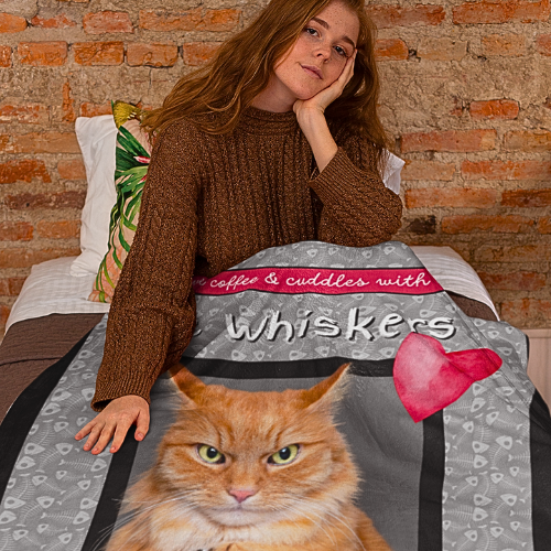 BAD CATTITUDE Blanket